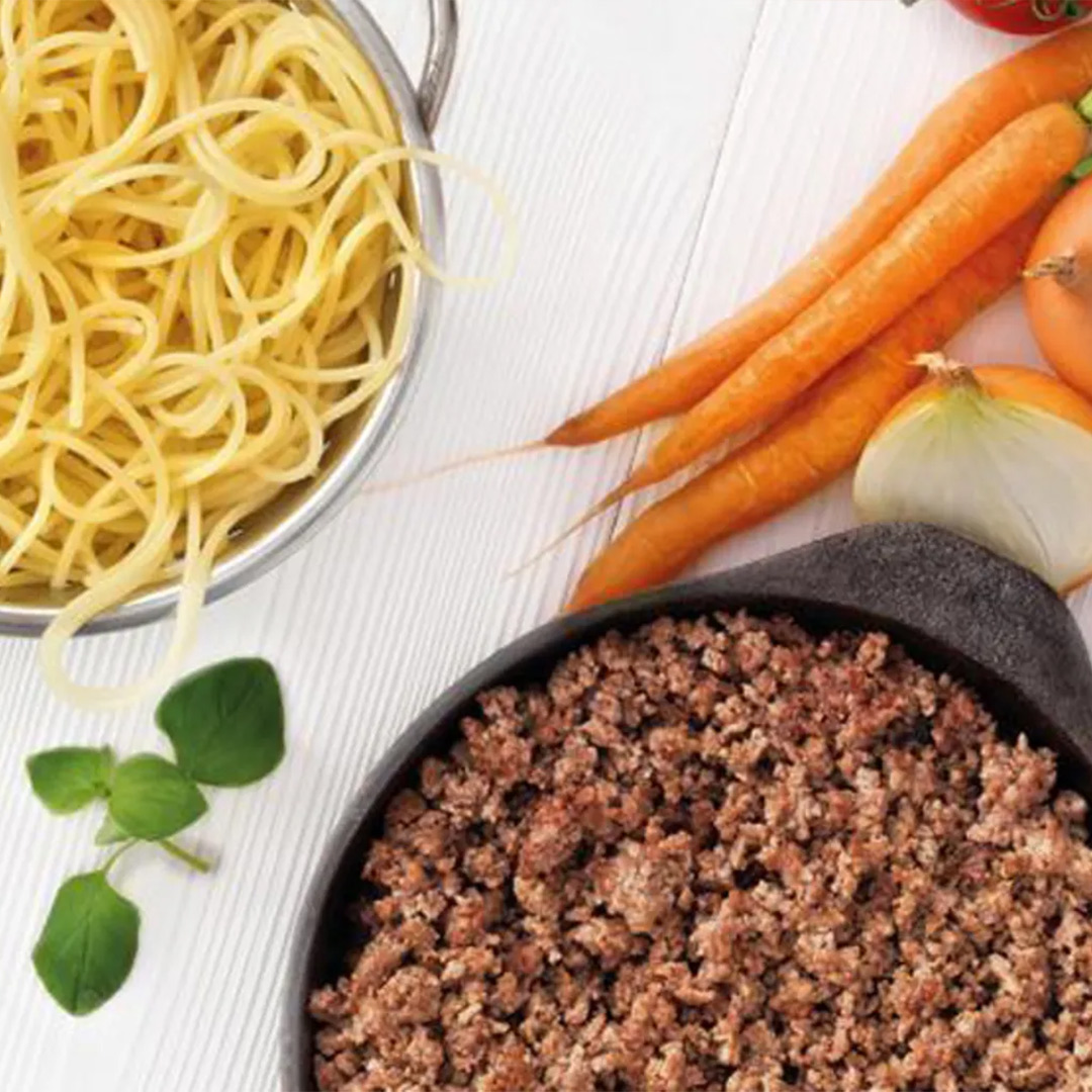 Pasta with minced meat sauce