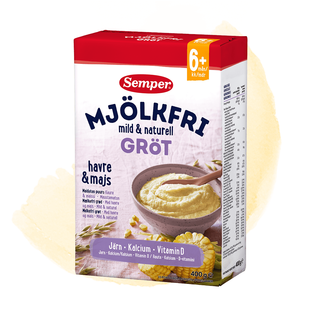 Melkefri grøt med havre og mais