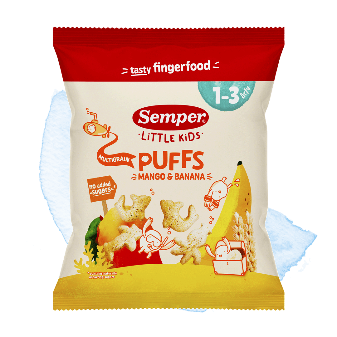 Eko multigrain puffs mango & banan