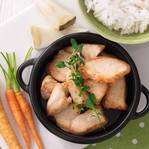 Ris med kylling & grønnsaker